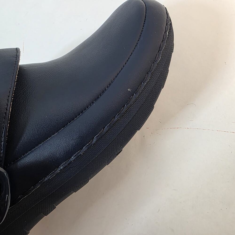 FitFlop Gogh Pro Superlight Blue Leather Mule Clog Womens 9 Comfort Slingback - Picture 13 of 16